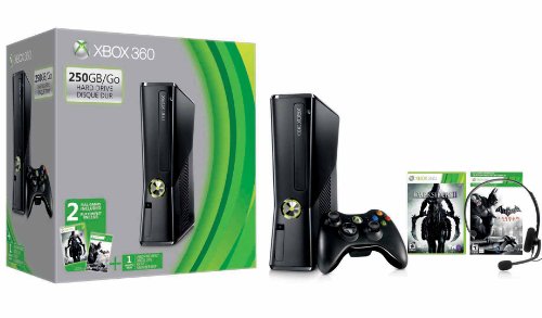 Microsoft Xbox 360 S 250 GB Konsol Darksiders 2 / Batman Paketi
