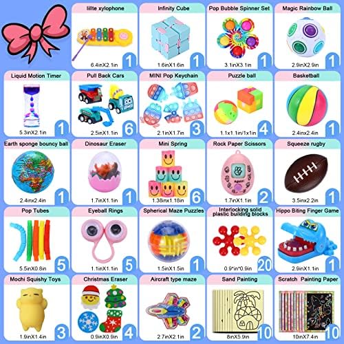 Navona (150 Adet) stres oyuncakları Paketi Çocuklar için Stres Giderici, Doğum Günü Partisi İyilik, Otizm Duyusal Oyuncaklar, Ödül