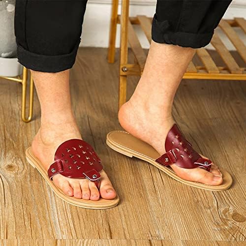 Kadınlar için Flip Flop, kadın Yaz Moda Beyzbol Sandalet Düz Terlik Burnu açık rahat ayakkabılar Rahat plaj ayakkabısı