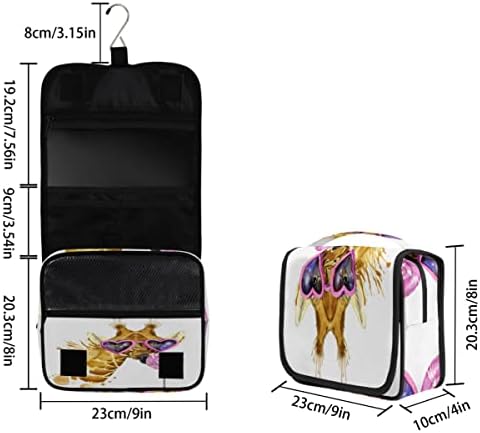 Asılı Seyahat makyaj çantası Zürafa Sıçrama Suluboya Büyük Kapasiteli Su Geçirmez kozmetik Çantası Seyahat Taşınabilir Makyaj çanta