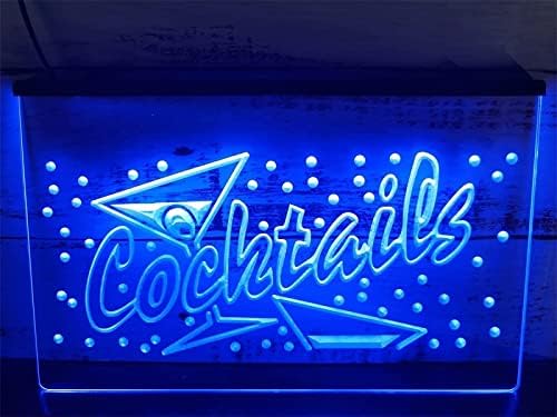 DVTEL Pub kokteyller Neon burcu Led modelleme ışık aydınlık harfler tabela akrilik Panel Neon dekoratif ışık, 60x40cm otel restoran