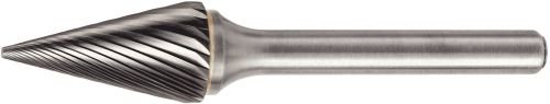 WİDİA Metal Removal Bur M40490 SM, Tek Kesim Kenarı, Sivri Koni, 0,25 Kesme Çapı, Karbür, Sağ El Kesimi, 0,25 Sap Çapı