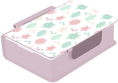 Kigai Sevimli Kaplumbağa Kabuğu öğle yemeği kutu konteyner 1000ML Bento Kutusu Kaşık Çatal 3 Bölmeli Gıda saklama kapları Yetişkinler
