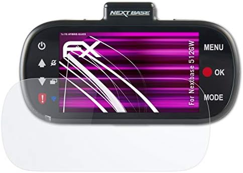 atFoliX Plastik Cam koruyucu film ile Uyumlu Nextbase 512GW Cam Koruyucu, 9H Hibrid Cam FX Cam Ekran Koruyucu Plastik