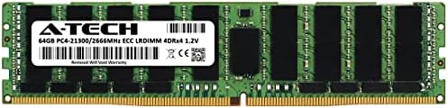 A-Tech 64GB RAM için Yedek Hynix HMAA8GL7CPR4N-VK / DDR4 2666MHz PC4-21300 (PC4-2666V) 4DRx4 (4Rx4) 1.2 V ECC LRDIMM Yük Azaltılmış