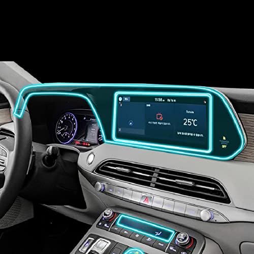 MGUOTP Araba İç Çıkartmalar Ekran Çizilmez Koruyucu TPU Filmi, Hyundai Palisade 2019-2023 için