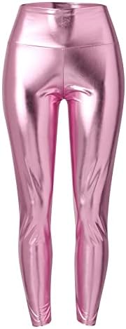 Suni Deri Tayt Kadınlar için Tereyağlı Yumuşak Yüksek Belli Deri pantolon Jeggings Tayt Karın Kontrol Ayak Bileği Tayt