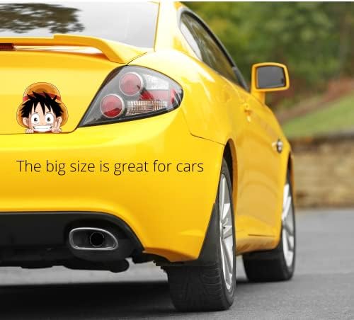 Anime Çıkartmalar Tek Parça Peeking Anime Araba Çıkartmaları Anima DIY Peeker Luffy Araba Sticker Farklı Boyutlarda Su Geçirmez Motosiklet