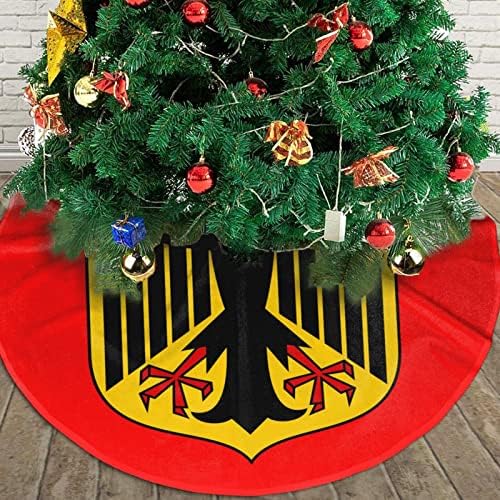Noel Ağacı Etek, 30-48 İnç Ulusal Amblemi Almanya Ağacı Mat Noel Süslemeleri için Tatil Parti Süsler