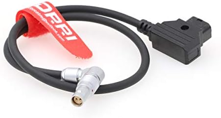 DRRI Ayarlanabilir Dik Açı 2 Pin Dişi D-tap Güç Kablosu kırmızı Komodo Kamera (R 2Pin F-dtap)
