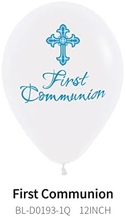 vaftiz için 30 adet 12 inç İlk cemaat balonları(Bautizo) süslemeleri, onay süslemeleri parti malzemeleri, doğum günü düğün bebek duş