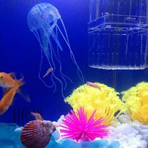 n / a Yapay Deniz Anemon Akvaryum Dekorasyon Taklit Mercan Süsler Sualtı Su Dekor İçin su tankı akvaryum (Renk : E, Boyutu : 15 * 10