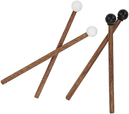 4 Adet Çelik Dil Davul Çekiç, çocuk Kauçuk Drumsticks 16.5 cm Perküsyon Enstrüman Parçaları Çocuk Davulcular ve Uygulayıcılar
