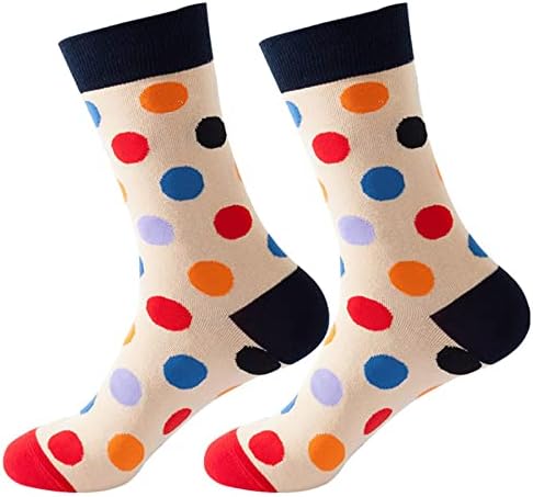 Kadın Sonbahar Ve Kış Nokta Baskılı Orta Çorap Çorap Eğlenceli ve Çılgın Rahat Ekip Çorap