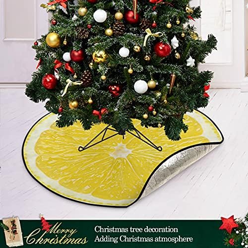 xıgua Noel Ağacı Mat Sarı Limon Dilimleri Suluboya Noel Ağacı Standı Mat Noel Ağacı Etek Noel Tatil Ev Partisi Süslemeleri 28.3 inç