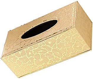AERVEAL Kağıt Tutucu Peçete Tutucu Dikdörtgen Pu Deri kutu mendil Kutusu kağıt havluluk Ev için Altın