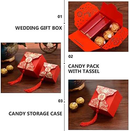 Abaodam Bebek Şeyler Çin Düğün Kutuları Şeker Kutusu Çerez Hediye Kutuları Romantik Düğün İyilik Düğün Gelin Doğum Günü Partisi için