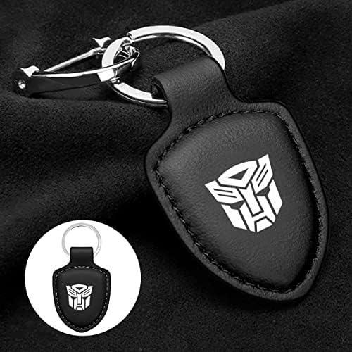 ARRBRR Transformers Anahtarlık Anahtarlık Hakiki Deri Anahtarlık Takım Elbise Autobot Araba Anahtarlık Deri Anahtarlık Fit Transformers
