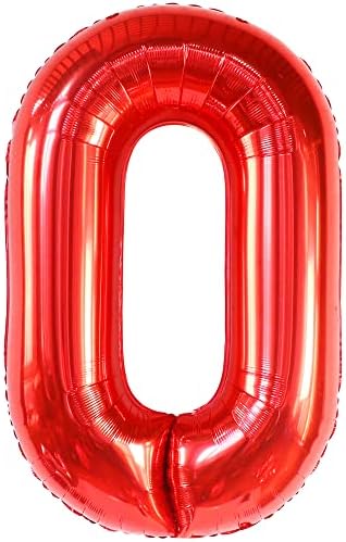 Dev, Kırmızı 30 Balon Numaraları - 40 inç / Kırmızı Balon 30. Doğum Günü, Onun için Kırmızı 30. Doğum Günü Süsleri / 30. Doğum Günü