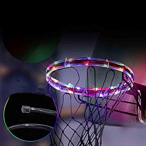 Led basketbol potası ışık, 8 yanıp Sönen modları Renkli Light Up basketbol potası Kapalı spor Erkek Basketbol Sevgilisi Hediyeler Kızlar