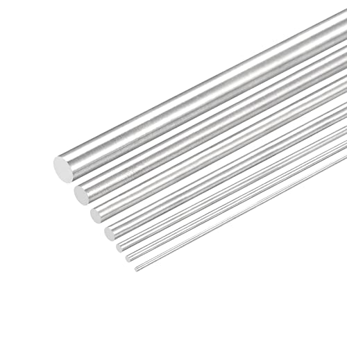 MECCANİXİTY Paslanmaz Çelik Yuvarlak Çubuklar Bar 1mm-8mm Çeşitli Çap 400mm Uzunluk Paslanmaz Çelik Çubuk Sürüklenme Yumruklar için