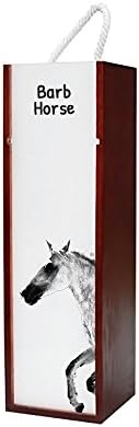 Sanat Köpek Ltd.Şti. Diken Atı, At Görüntüsü olan Ahşap Şarap Kutusu