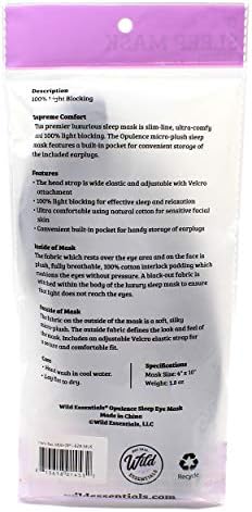 Wild Essentials Yumuşak Köpük Kulak Tıkaçlı Zenginlik Mikro Peluş Uyku Maskesi (Yumuşak Sarı)
