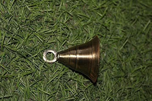Wonderlist El Sanatları Fil Deve İnek Pirinç Bells 2in Yükseklik 1.5 İn Dia Hint Vintage Stil Dekor Çeşitli 2İn Pirinç Bells (Altın,