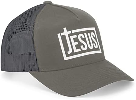 Erkekler için Aprojes İsa Şapka-Hıristiyan kamyon şoförü şapkası-Ayarlanabilir