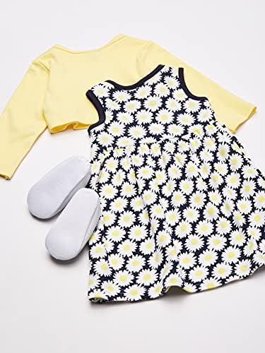 Hudson Baby Kız Bebek Pamuklu Elbise, Hırka ve Ayakkabı Seti