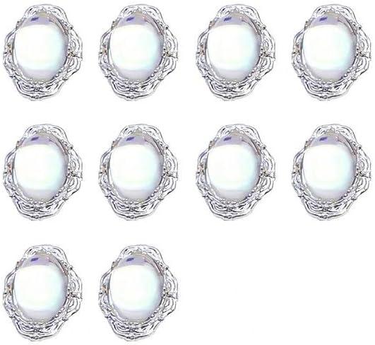 Renkli 10 adet Narin Sahte Kristal Cam Tırnak Dekorasyon Katı Tırnak Dekorasyon için Canlı Kadın-Rhinestones ve Süslemeler - - (Stil