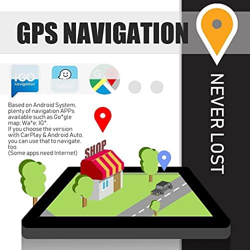 KUNFINE Android Radyo CarPlay & Android Oto Autoradio Araç Navigasyon Stereo Multimedya Oynatıcı GPS Dokunmatik Ekran RDS DSP BT WıFı