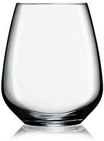 Luigi Bormioli Naipliği 23,25 oz. Çok Amaçlı Sapsız Şarap, 4'lü Set, 4'lü, Şeffaf
