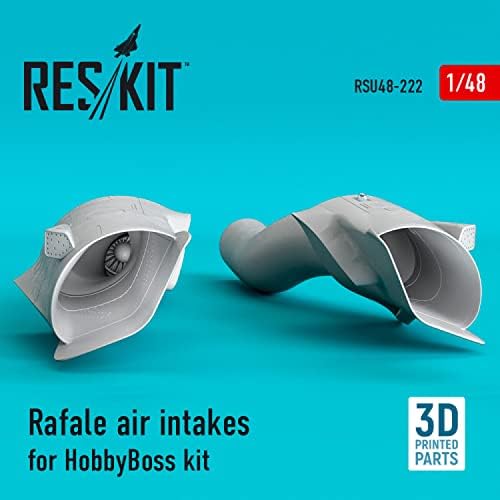 HobbyBoss kiti için Reskit RSU48-0222 1/48 Rafale hava girişleri (3D Baskı)
