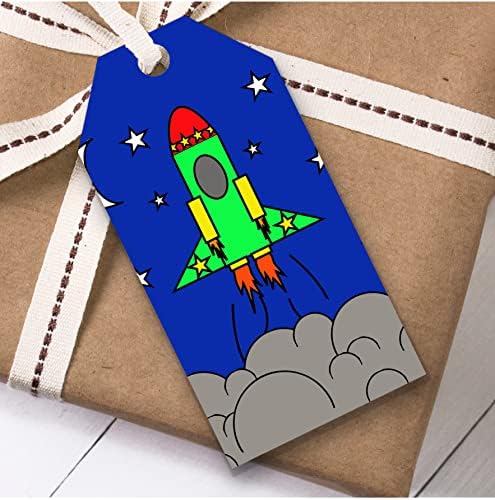 Roket Uzay Gemisi Uzay çocuk Doğum Günü Hediyesi Favor Hediye Etiketleri