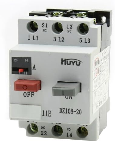Aexit DZ108-20 1NO Dağıtım elektrik 1NC 14-20A Endüstriyel devre kesici için 35mm DIN Ray