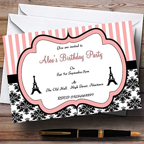 Parisli Paris Eyfel Kulesi Vintage Şık Tema Kişiselleştirilmiş Doğum Günü Partisi.