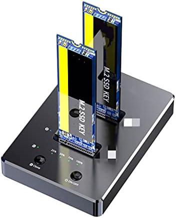 HGVVNM Tip C USB 3.0 M. 2 SATA NGFF SSD sabit disk Sürücüsü Yerleştirme İstasyonu Çift Bay Harici Çevrimdışı Klon Adaptörü