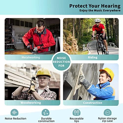 Çalışma Kulak Tıkacı Kulaklıklar, Gürültü yalıtımlı Kulaklıklar Gürültü Azaltma için Kulaklıklar Motosiklet Sürme İnşaat İşleri-Turuncu