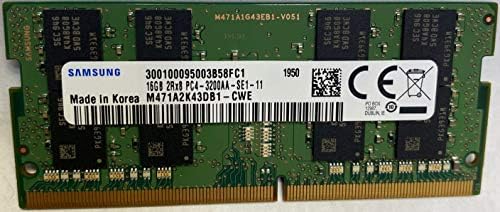 16 GB DDR4 3200 MHz PC4-25600 1.2 V 2Rx8 260-Pin SODIMM Dizüstü RAM Bellek Modülü M471A2K43DB1-CWE