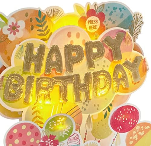 Hallmark Kağıt Harikası Açılır Doğum Günü Kartı (Mylar Balon Patlaması)