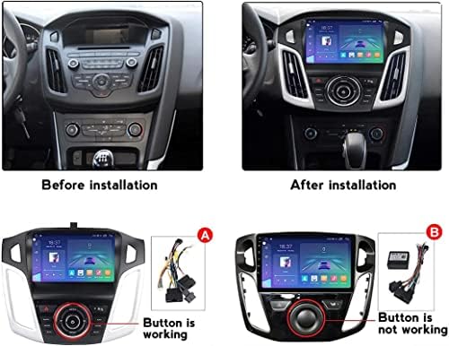 Çift Din 9 Android 12 Araba Radyo Stereo Carplay Android Otomatik QLED / 2K Dokunmatik Ekran Kafa Ünitesi 5G WiFi AM/FM Alıcısı Bluetooth
