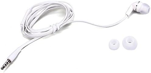 Mono Kulaklık Kulaklık w Mic Kablolu Kulaklık Stylo 5 Telefon-3.5 mm Tek Kulaklık Eller Serbest Mikrofon Beyaz ile Uyumlu LG Stylo