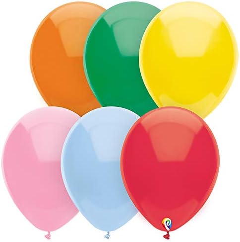 Pioneer Ulusal Lateks 12 Funsational Standart Çeşitler Lateks Parti Balonlar, Renkli
