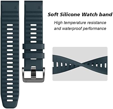 EEOMOıK Silikon Quickfit Kordonlu Saat Kayışı Garmin Fenix 7X Fenix 7 Fenix 7S İzle Kolaylık Bilek Bandı 20 26 22mm Kayış (Renk: Beyaz
