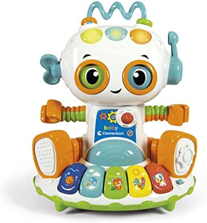 Yeni Yürümeye Başlayan Çocuklar için Clementoni 61514 Bebek Robot Oyuncağı-12 Ay Artı, Çok Renkli