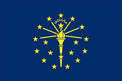 Indiana Eyalet Bayrağı Sticker Araba Çıkartması tampon çıkartması Kamyon Pencere