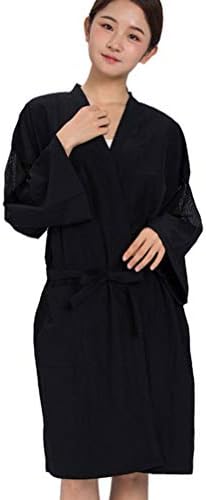 minkissy Berber Dükkanı Önlük SPA Salon Kıyafeti Robe Önlük Pelerin Kimono Robe Saç Boyama Elbise SPA Masaj Kuaför Tulumlar (104x60