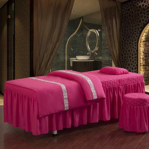 Saf Renk Masaj masa örtüsü setleri, Dikiş Kore Yumuşak Spa güzellik yatağı Kapak Kapitone Nefes Salon masaj yatağı Kapak Bedding-h