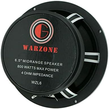 Yerçekimi WZL6 6.5-İnç Araç Ses Koaksiyel Hoparlör Orta Kademe Bullet Loud Hoparlör 800 Watt Tepe Güç 4 ohm Empedans Başına Ses Bobini